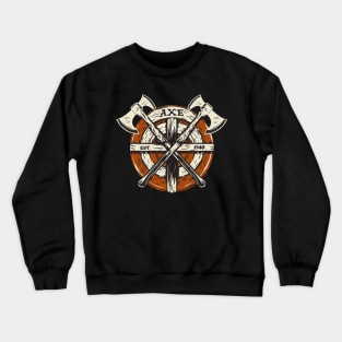 Vintage Axe Throwing Gift Crewneck Sweatshirt